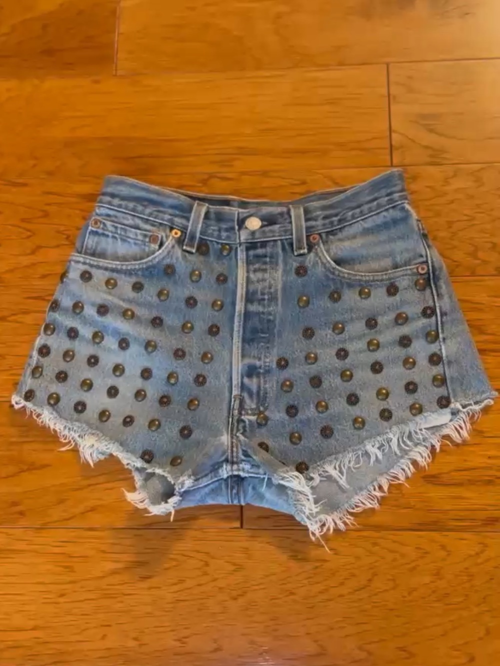 Levi's High Waited Studded Shorts